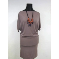 Sukienka Annie z podwójnym dołem - rękaw 3/4 kimono